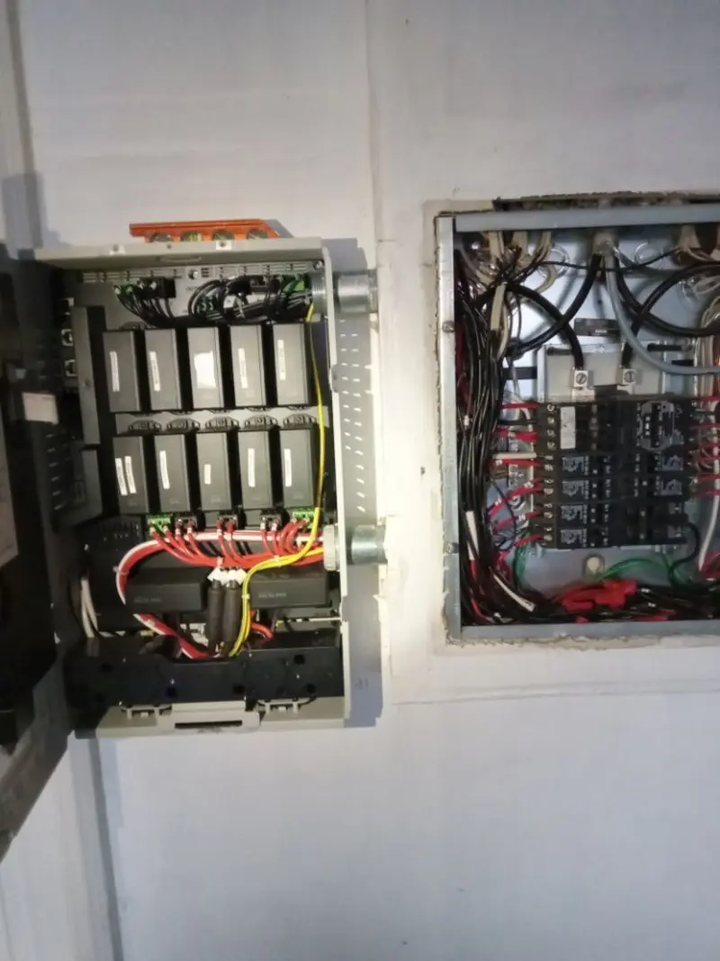 Electrical panel upgrade completed for Security Camera Wiring in Lely